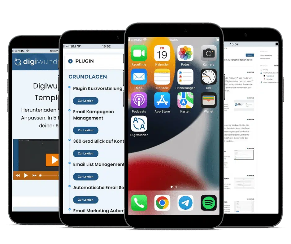Digiwunder App Mobile Preview